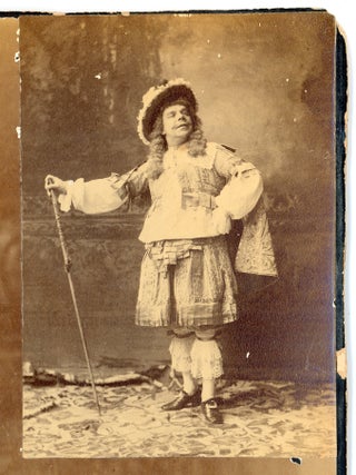 FRENCH ACTOR BENOIT-CONSTANT COQUELIN HUGE SIGNED PHOTO 1888 NEW YORK