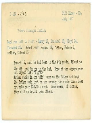 Unpublished Photographic Archive of the National Child Labor Committee, 1931–1953