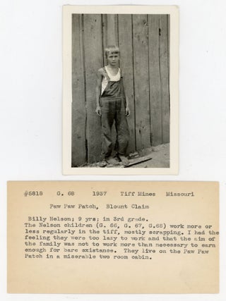 Unpublished Photographic Archive of the National Child Labor Committee, 1931–1953