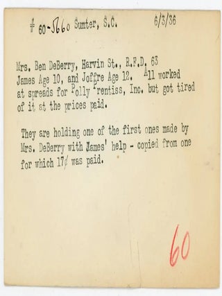 Unpublished Photographic Archive of the National Child Labor Committee, 1931–1953