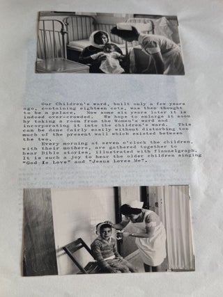 MISSIONARY NURSE at NAZARETH, ISRAEL HOSPITAL in the MID 1960s PHOTOS and TESTIMONY ALBUM