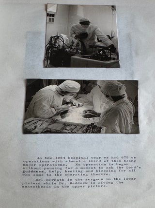 MISSIONARY NURSE at NAZARETH, ISRAEL HOSPITAL in the MID 1960s PHOTOS and TESTIMONY ALBUM