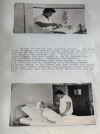 MISSIONARY NURSE at NAZARETH, ISRAEL HOSPITAL in the MID 1960s PHOTOS and TESTIMONY ALBUM