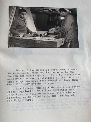 MISSIONARY NURSE at NAZARETH, ISRAEL HOSPITAL in the MID 1960s PHOTOS and TESTIMONY ALBUM