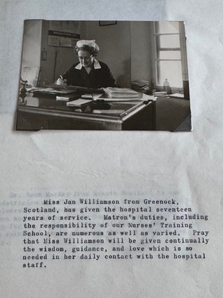 MISSIONARY NURSE at NAZARETH, ISRAEL HOSPITAL in the MID 1960s PHOTOS and TESTIMONY ALBUM
