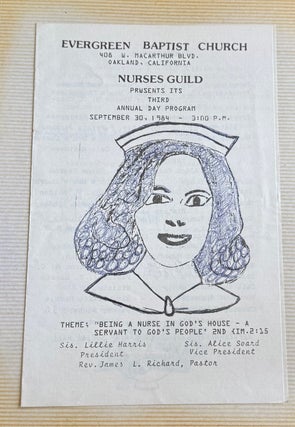 "African American Baptist Nurses Guild & First Aid Ephemera Album, St. John District, Bay Area CA, 1976–1985"