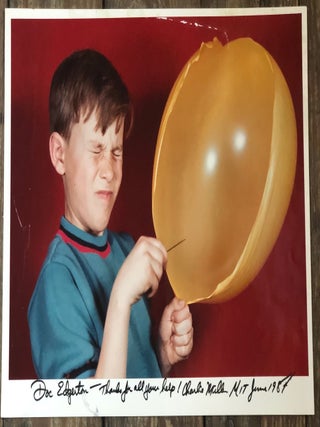 Item #152 CHILDREN POPPING BALLOONS SERIES OF PHOTOS BY CHARLIE MILLER OF MIT