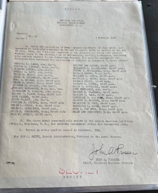 WORLD WAR II RED CROSS NURSE DOCUMENTS – JAPAN, FUKUOKA, KYUSHU, 1945–1946