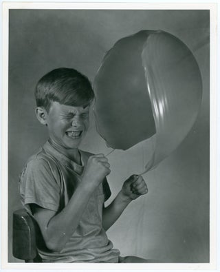 CHILDREN POPPING BALLOONS SERIES OF PHOTOS BY CHARLIE MILLER OF MIT