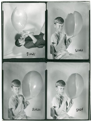 CHILDREN POPPING BALLOONS SERIES OF PHOTOS BY CHARLIE MILLER OF MIT