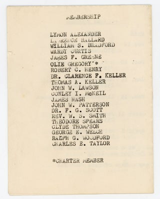 Archive of Olie V. Gregory, African American Writer, Historian, and Civic Leader, Springfield, Ohio, 1850s–1969