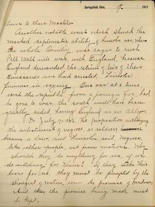 Archive of Olie V. Gregory, African American Writer, Historian, and Civic Leader, Springfield, Ohio, 1850s–1969