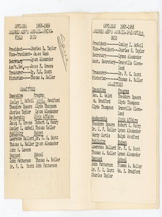Archive of Olie V. Gregory, African American Writer, Historian, and Civic Leader, Springfield, Ohio, 1850s–1969