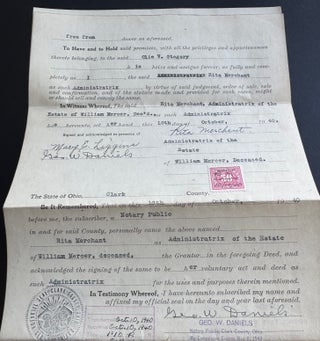 Archive of Olie V. Gregory, African American Writer, Historian, and Civic Leader, Springfield, Ohio, 1850s–1969