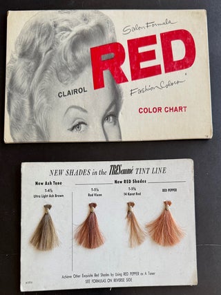 Archive of 1960s Hair Color Swatch Books & Salon Guides