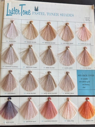 Archive of 1960s Hair Color Swatch Books & Salon Guides