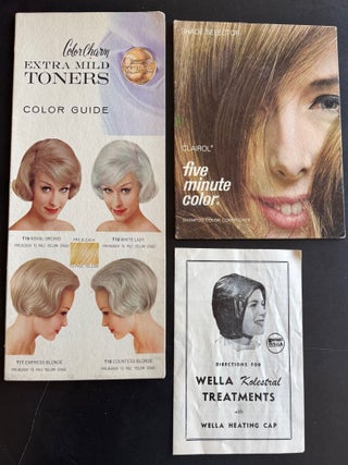 Archive of 1960s Hair Color Swatch Books & Salon Guides