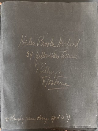 1903-1909 BILLINGS MONTANA TO BERLIN GERMANY HELEN BROOKE HERFORD FAMILY PHOTO ALBUM