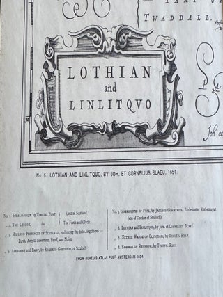 Lothian and Linlitquo, Map of Scotland, 1654 (Reprinted 1891)