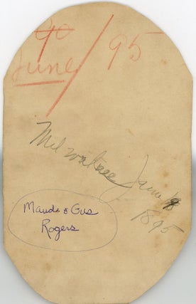 MAUD RAYMOND & GUS ROGERS VAUDEVILLE PHOTOGRAPH ARCHIVE EARLY CAREER PORTRAITS, “TOPSY” AT UNION SQUARE ACADEMY OF MUSIC, AND TOURING PHOTOS, 1895–c.1905