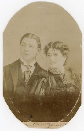 MAUD RAYMOND & GUS ROGERS VAUDEVILLE PHOTOGRAPH ARCHIVE EARLY CAREER PORTRAITS, “TOPSY” AT UNION SQUARE ACADEMY OF MUSIC, AND TOURING PHOTOS, 1895–c.1905