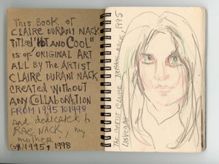 Artist Sketchbook “Hot and Cool” 1995–1998 — Claire Durani Nack — Self-Portraits