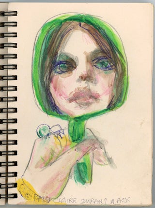 Artist Sketchbook &ldquo;Hot and Cool&rdquo; 1995&ndash;1998 &mdash; Claire Durani Nack &mdash; Self-Portraits