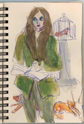 Artist Sketchbook “Hot and Cool” 1995–1998 — Claire Durani Nack — Self-Portraits