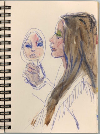 Artist Sketchbook &ldquo;Hot and Cool&rdquo; 1995&ndash;1998 &mdash; Claire Durani Nack &mdash; Self-Portraits