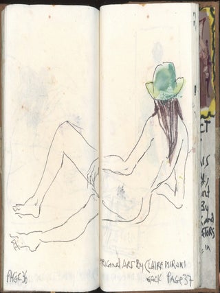 CONNECT & DISCONNECT &mdash; CLAIRE DURANI NACK ARTIST BOOK &mdash; SELF-PORTRAIT COVERS &mdash; POEMS, COLLAGE, NUDES &mdash; 2001