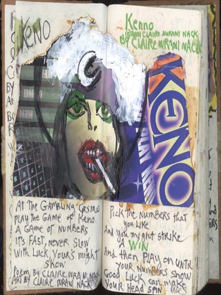 CONNECT & DISCONNECT &mdash; CLAIRE DURANI NACK ARTIST BOOK &mdash; SELF-PORTRAIT COVERS &mdash; POEMS, COLLAGE, NUDES &mdash; 2001