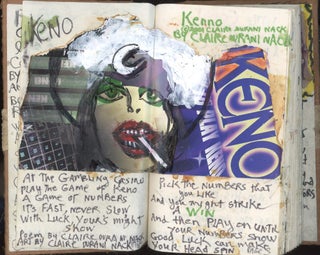 CONNECT & DISCONNECT — CLAIRE DURANI NACK ARTIST BOOK — SELF-PORTRAIT COVERS — POEMS, COLLAGE, NUDES — 2001