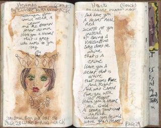 CONNECT & DISCONNECT — CLAIRE DURANI NACK ARTIST BOOK — SELF-PORTRAIT COVERS — POEMS, COLLAGE, NUDES — 2001