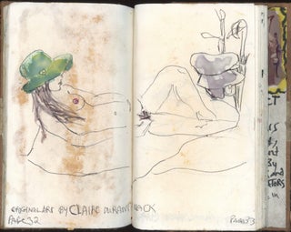 CONNECT & DISCONNECT — CLAIRE DURANI NACK ARTIST BOOK — SELF-PORTRAIT COVERS — POEMS, COLLAGE, NUDES — 2001