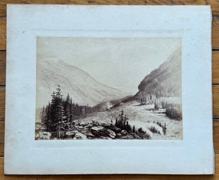 CANADIAN WEST DOUBLE-SIDED NOTMAN ALBUMEN PHOTO INDIGENOUS CAMP & SELKIRK VIEW