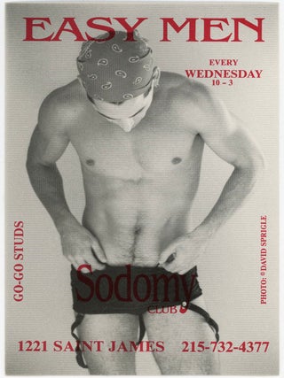 16 LGBTQ CLUB FLYERS / EROTIC & AIDS-ERA NIGHTLIFE EPHEMERA / PHILADELPHIA, NEW YORK & SAN FRANCISCO