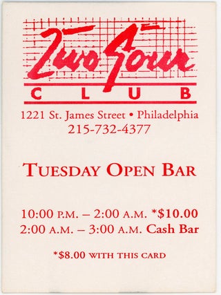 16 LGBTQ CLUB FLYERS / EROTIC & AIDS-ERA NIGHTLIFE EPHEMERA / PHILADELPHIA, NEW YORK & SAN FRANCISCO