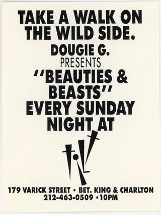 16 LGBTQ CLUB FLYERS / EROTIC & AIDS-ERA NIGHTLIFE EPHEMERA / PHILADELPHIA, NEW YORK & SAN FRANCISCO