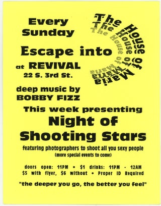 16 LGBTQ CLUB FLYERS / EROTIC & AIDS-ERA NIGHTLIFE EPHEMERA / PHILADELPHIA, NEW YORK & SAN FRANCISCO