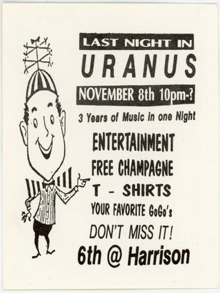 16 LGBTQ CLUB FLYERS / EROTIC & AIDS-ERA NIGHTLIFE EPHEMERA / PHILADELPHIA, NEW YORK & SAN FRANCISCO