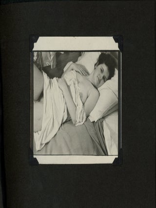 MID-CENTURY PHOTO ALBUM of a NUDE WOMAN