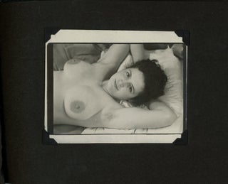 MID-CENTURY PHOTO ALBUM of a NUDE WOMAN