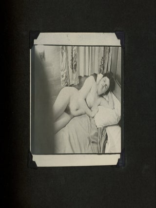 MID-CENTURY PHOTO ALBUM of a NUDE WOMAN