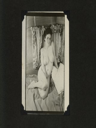 MID-CENTURY PHOTO ALBUM of a NUDE WOMAN