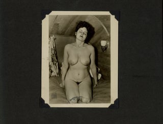 MID-CENTURY PHOTO ALBUM of a NUDE WOMAN