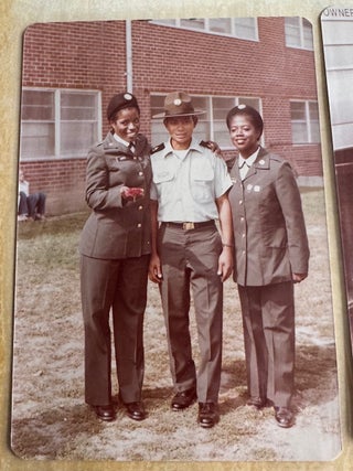 AFRICAN AMERICAN WOMAN ARMY CADET PHOTO ALBUM FORT DIX FORT GORDON 1977-1983