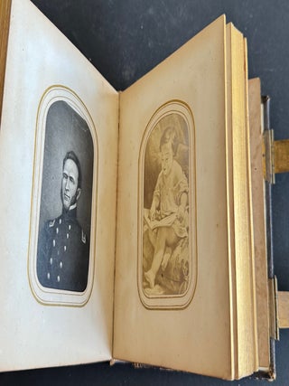 CIVIL WAR ERA CDV PHOTO ALBUM IDENTIFIED PATTON FAMILY GRANT’S CABIN INDEPENDENCE HALL WILDEY HALL PHILADELPHIA CAMDEN