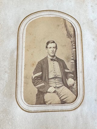 CIVIL WAR ERA CDV PHOTO ALBUM IDENTIFIED PATTON FAMILY GRANT’S CABIN INDEPENDENCE HALL WILDEY HALL PHILADELPHIA CAMDEN