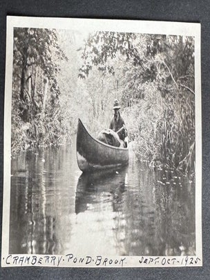 CANADA MOOSE HUNTING, GUIDES, CANOES & CAMP LIFE PHOTO ALBUM, 1916–1930, ROCKY LAKE / CRANBERRY POND / GREAT PUBNICO LAKE