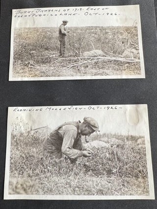 CANADA MOOSE HUNTING, GUIDES, CANOES & CAMP LIFE PHOTO ALBUM, 1916–1930, ROCKY LAKE / CRANBERRY POND / GREAT PUBNICO LAKE